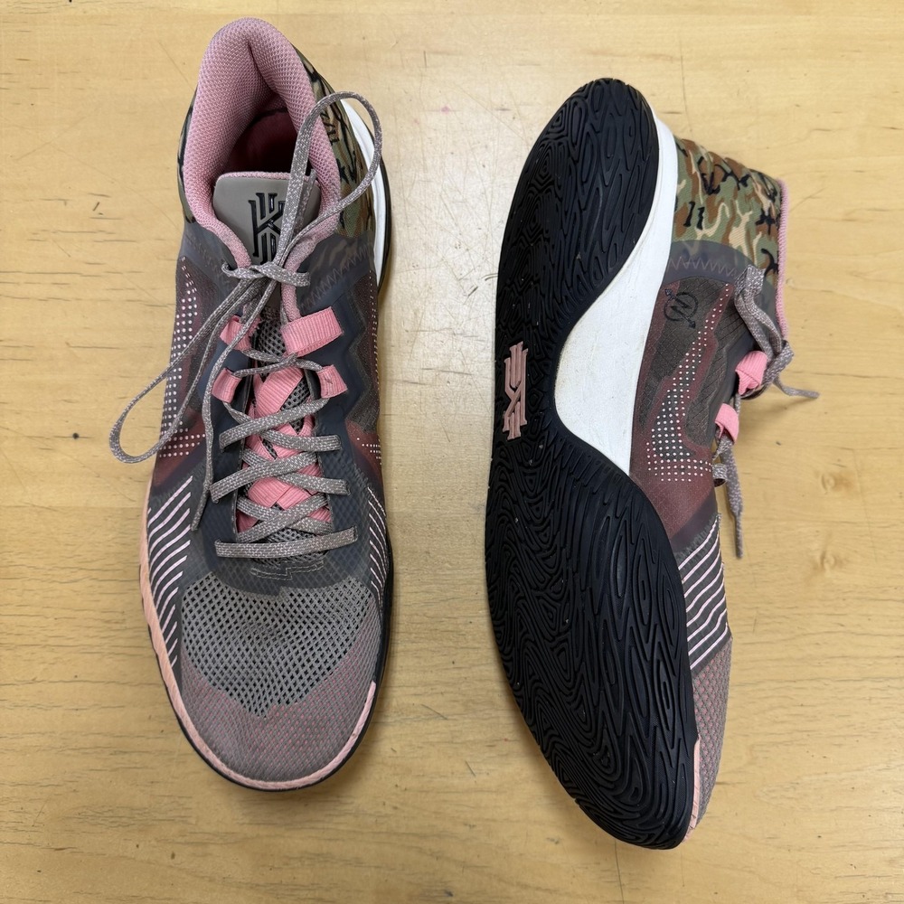 Nike Kyrie Low 4 Shoes Mens Size 14‎ Camo Basketball Sneakers CZ0100-005